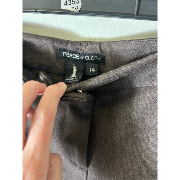 Peace of Cloth Brown Dress Pants size 14 - Picture 3 of 3